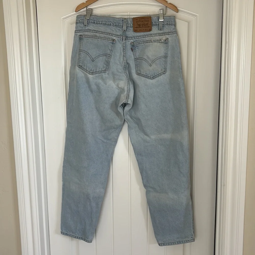 Vtg Levi’s 90’s Orange Tab 550 Blue Tapered Denim‎ Jeans Mens 36x30/ Meas. 33x29